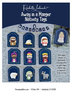 Away in a Manger Nativity Tags (Threads Only)